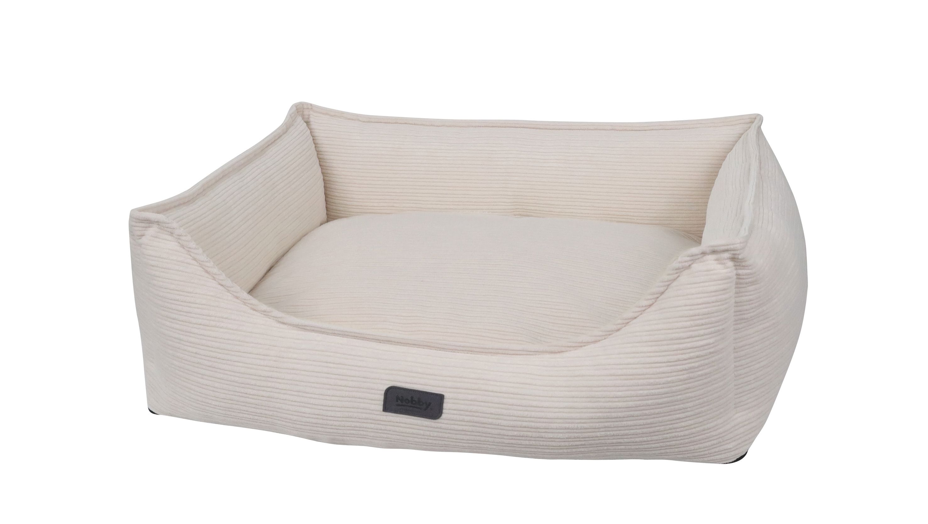 Nobby Komfortbett ARNO – Eckiges Hundebett In Grau, Waschbar