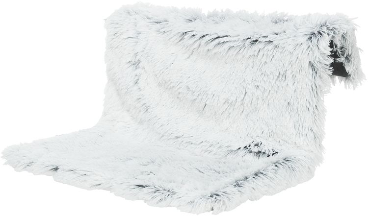 TRIXIE Heizkörper-Liegemulde Harvey, Langhaarpl./Velours, 45 × 26 × 31 cm, weiß-schwarz