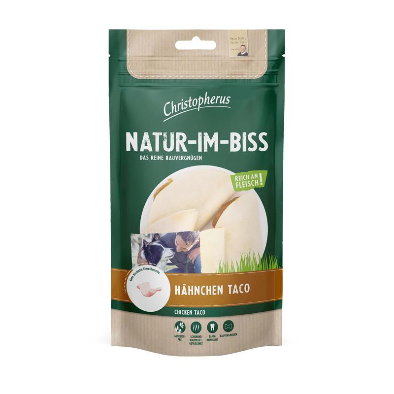 Christopherus 65g Natur-Im-Biss Hähnchen Taco Hundesnack