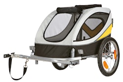 TRIXIE Fahrrad-Anhänger grau/schwarz/gelb