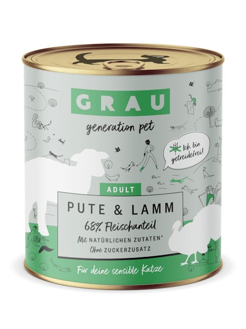 grau Katze 800 Gramm KatzennassfutterVorschaubild