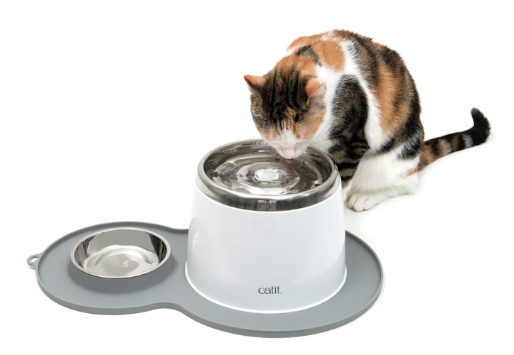 catit Silikonmatte in Erdnussform ca. 46 x 29 Centimeter Katzennapfunterlage