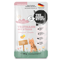 The Goodstuff Adult Beutel 24x100g Truthahn&Kürbis Katzennassfutter
