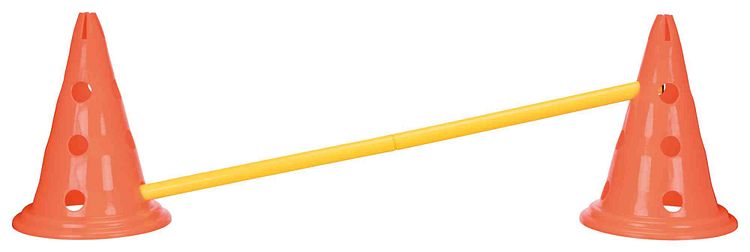 TRIXIE Pylonen-Hindernis-Set, 3 St., ø 23 × 30 cm/78 cm, orange/gelb