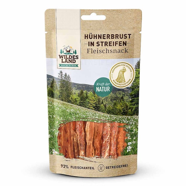 Wildes Land Hühnerbrust Hunde SnackVorschaubild
