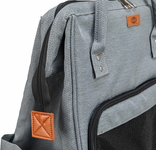 TRIXIE Rucksack Ava, 32 × 42 × 20 cm, grau