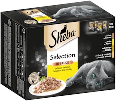 Sheba Multipack Selection Sauce Geflügel Variation  12x85 Gramm Katzennassfutter