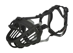 TRIXIE Muzzle Flex Maulkorb, Gummi, XL–XXL, schwarz