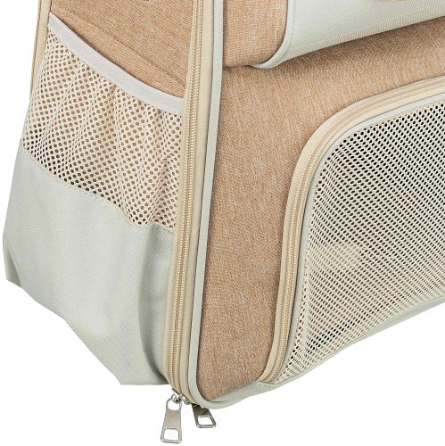 TRIXIE Rucksack Willow, 38 × 25 × 45 cm, beige/braun