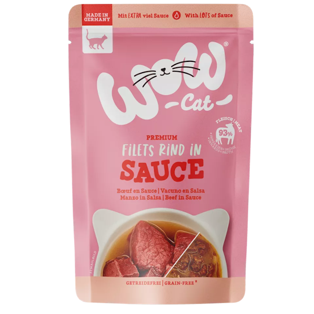 WOW Cat Saucen-Menü mit Filetstückchen - KatzenassfutterVorschaubild