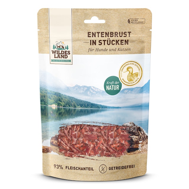 Wildes Land Entenbrust Hunde SnackVorschaubild