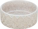 Vorschaubild TRIXIE Napf-Set, Keramik/Bambus, 2 × 0,8 l/ø 16 cm/39 × 8 × 20 cm, weiß/hellbraun