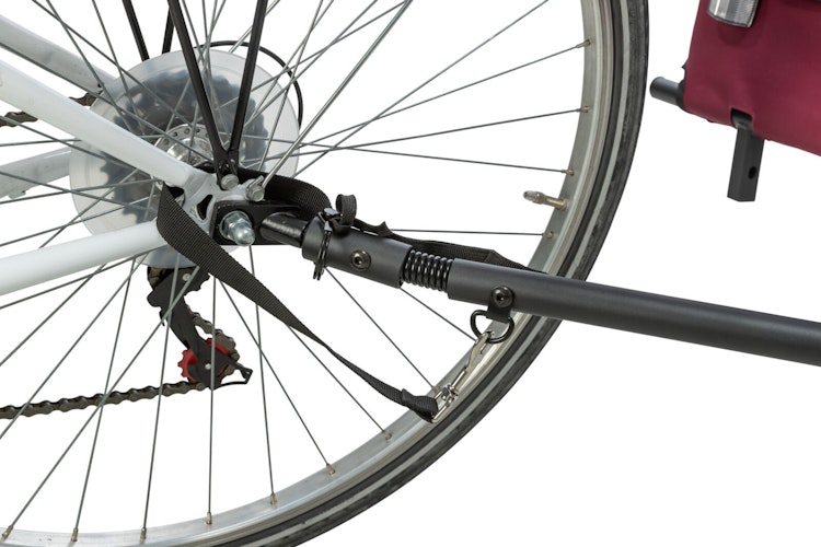 TRIXIE Fahrrad-Anhänger 2.0 schwarz/rot Größe M (63 x 68 x 75 (137) cm)