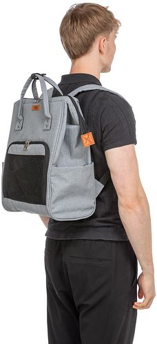 TRIXIE Rucksack Ava, 32 × 42 × 20 cm, grau
