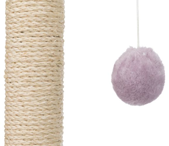 TRIXIE Kratzpfote mit Stamm, 50 cm, natur/flieder