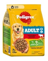 Pedigree 3kg Adult mit Rind+Gemüse
