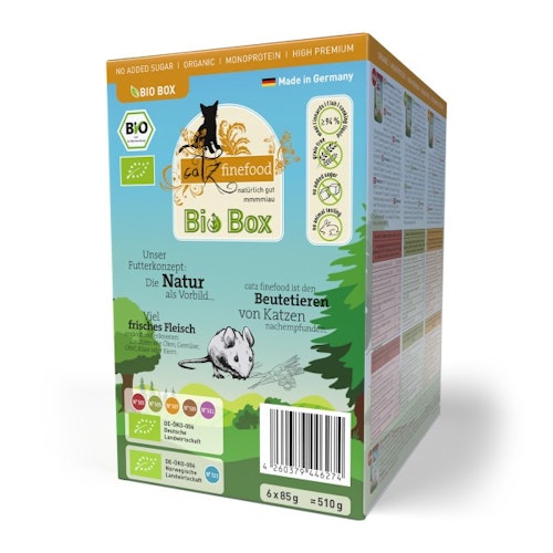 catz finefood Bio No.503-513 6x85g Multipack Katzennassfutter
