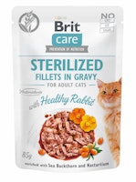 Brit Fillets Sterilized in Soße Rabbit Katzennassfutter