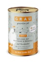 Vorschaubild grau Hund 400 Gramm Hundenassfutter