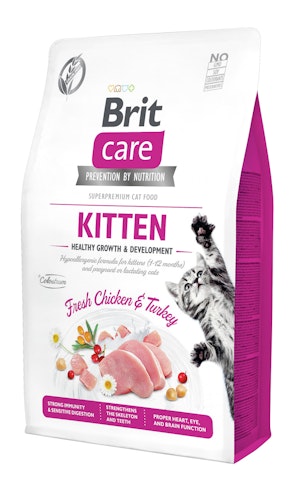 Brit Care Fresh Chicken&Turkey getreidefrei Kitten Katzentrockenfutter