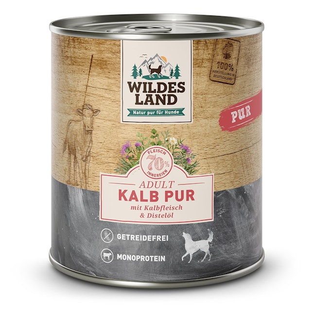 Wildes Land PUR Hundenassfutter 800gVorschaubild