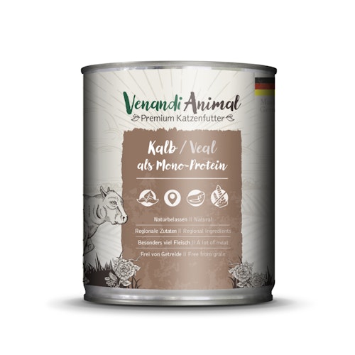 Venandi Animal Monoprotein 800g Katzennassfutter