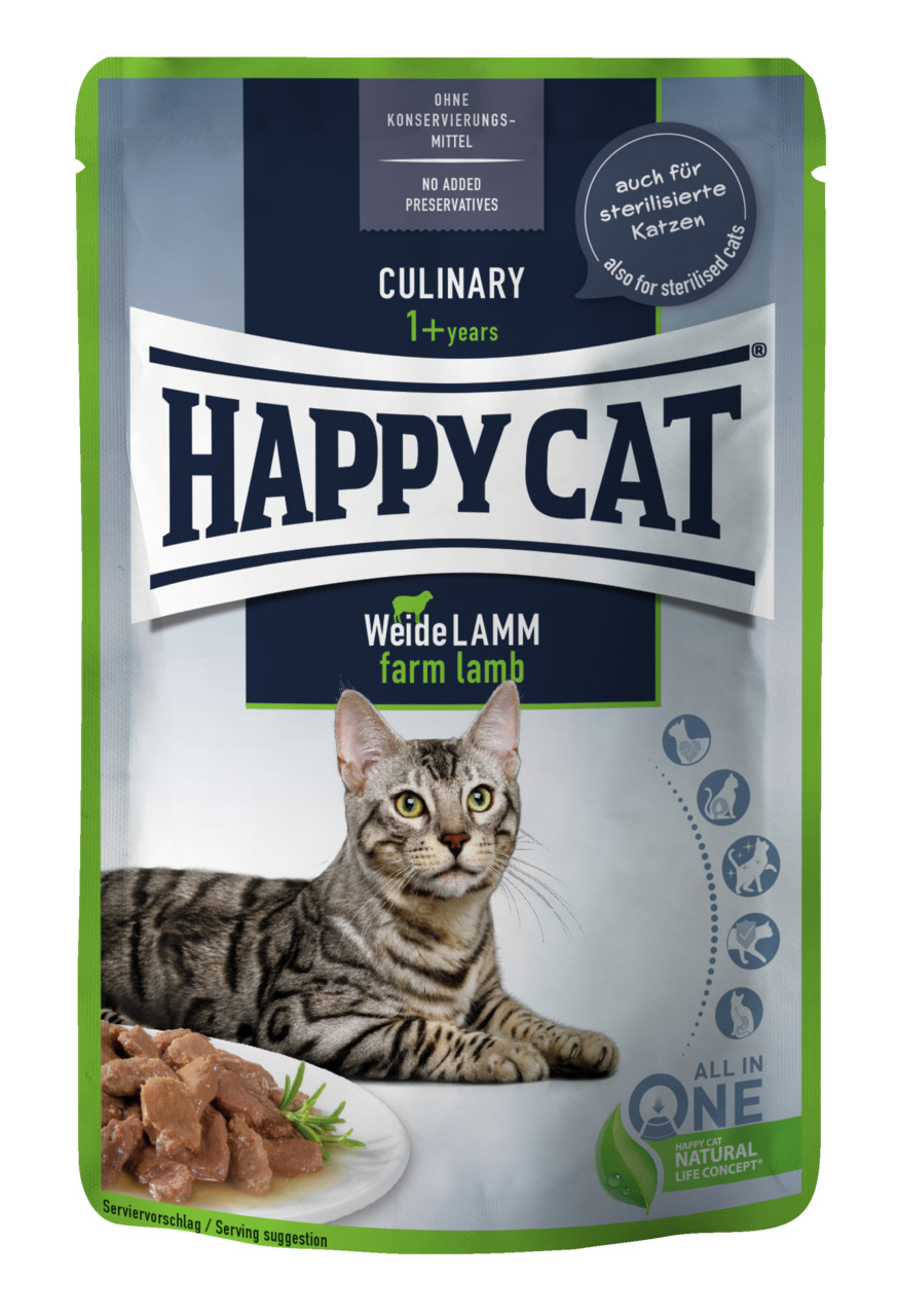 HAPPY CAT Meat in Sauce Culinary 85 Gramm Katzennassfutter
