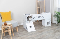 TRIXIE Katzenmöbel Finca Felice, Pappe, 125 × 62 × 62 cm, weiß