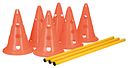 Vorschaubild TRIXIE Pylonen-Hindernis-Set, 3 St., ø 23 × 30 cm/78 cm, orange/gelb