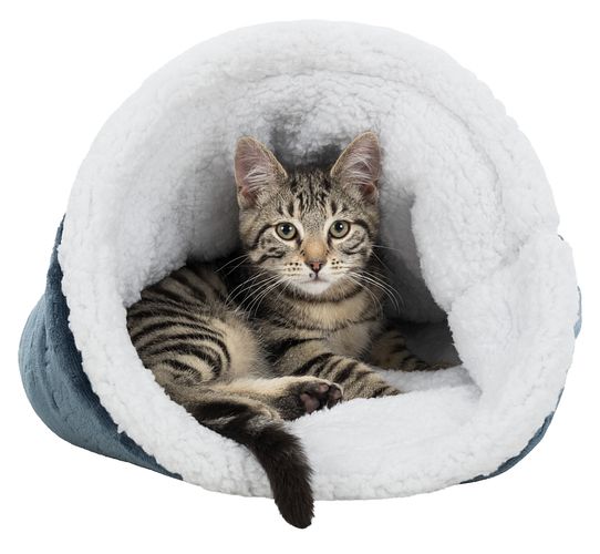 TRIXIE Kuschelsack Paul, ø 40 × 60 cm, blau/weiß