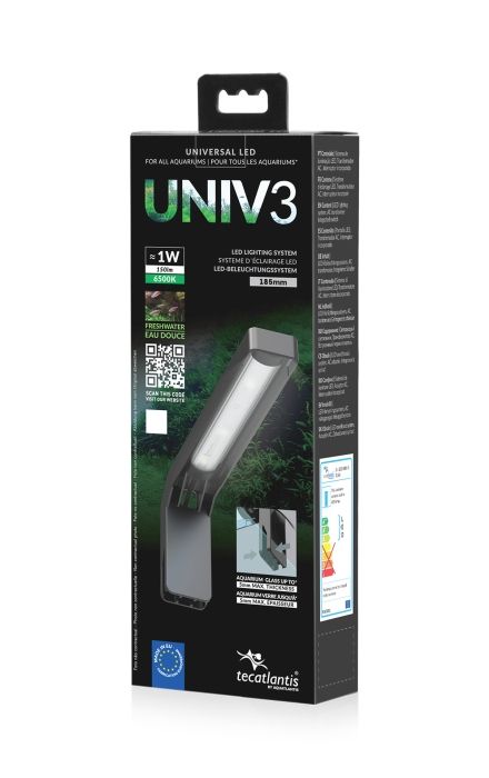 Aquatlantis LED Univ3 schwarz 1 W 185 mm