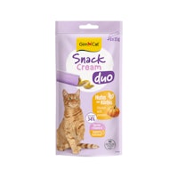 GimCat SnackCream Duo Huhn & Kürbis 6x15g Katzensnack