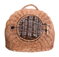 TRIXIE Korbhöhle mit Gitter, 50 × 46 × 36 cm, braun