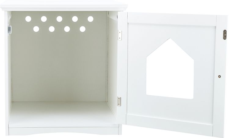 TRIXIE Katzenhaus für Katzentoilette, MDF, 49 × 51 × 51 cm, weiß