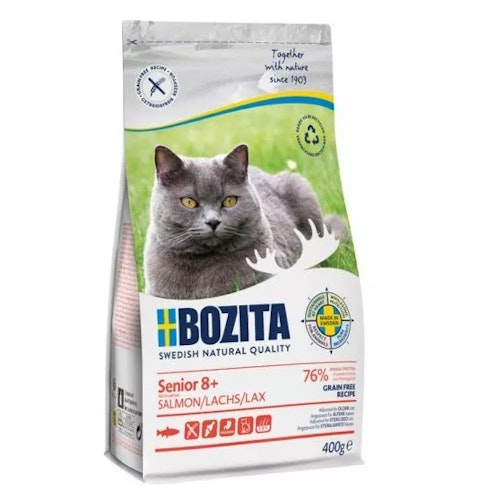 Bozita 400g Grain free Senior8+ Salmon