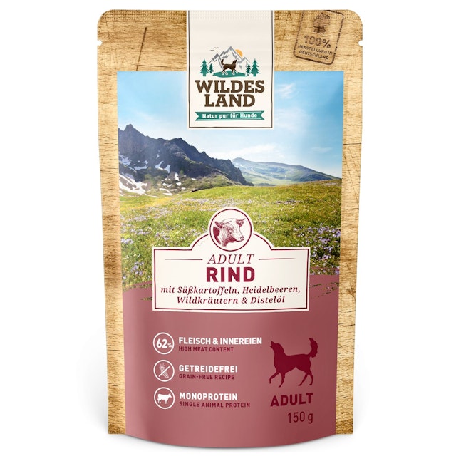Wildes Land Hundenassfutter 150gVorschaubild