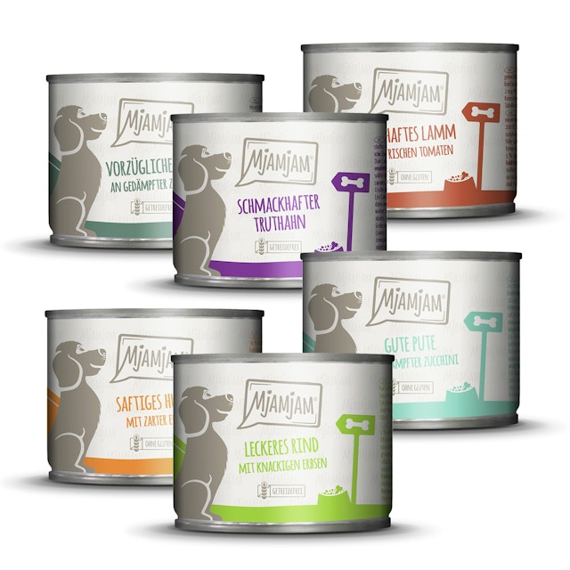 MJAMJAM Mixpaket 6 x 200g Dose HundenassfutterVorschaubild