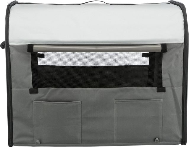 TRIXIE Hundebox Basic, dunkelgrau/hellgrau