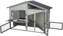 Vorschaubild Kleintierstall, 2-stöckig, 168 × 115 × 75 cm, grau