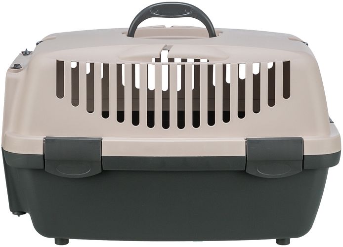 TRIXIE Transportbox Capri 1, XS: 32 × 31 × 48 cm, dunkelgrau/blush