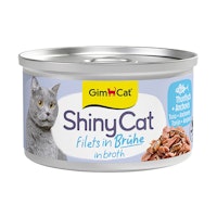 GimCat ShinyCat Brühe Thunfisch+Anchovis 70g Katzennassfutter