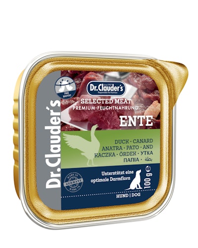 Dr. Clauder's Selected Meat Pre Biotics 100g Schalen Hundenassfutter