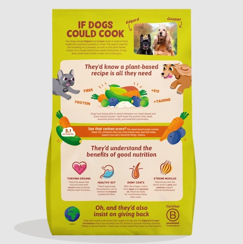 Edgard&Cooper Crispy Karotte und Zucchini Hundetrockenfutter