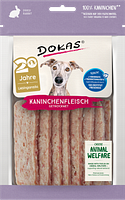 DOKAS 70 Gramm Hundesnacks Kaninchenfleisch getrocknet