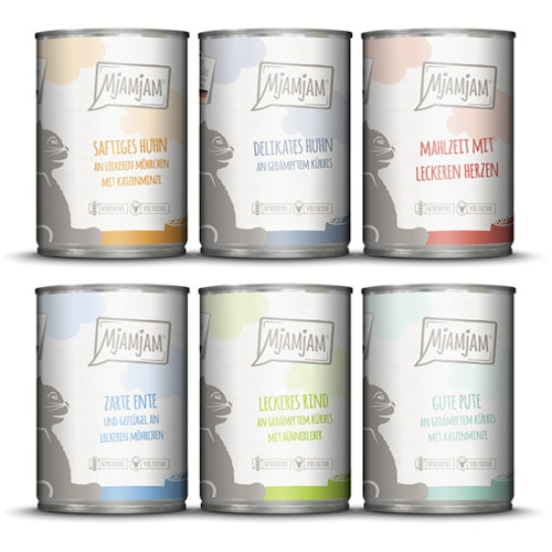 MJAMJAM Mixpaket 400g Dose Katzennassfutter