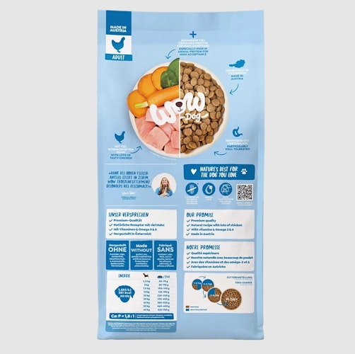 WOW Adult Huhn 12kg Hundetrockenfutter
