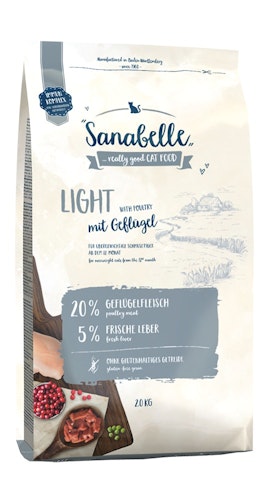 Sanabelle Light mit Geflügel Katzentrockenfutter