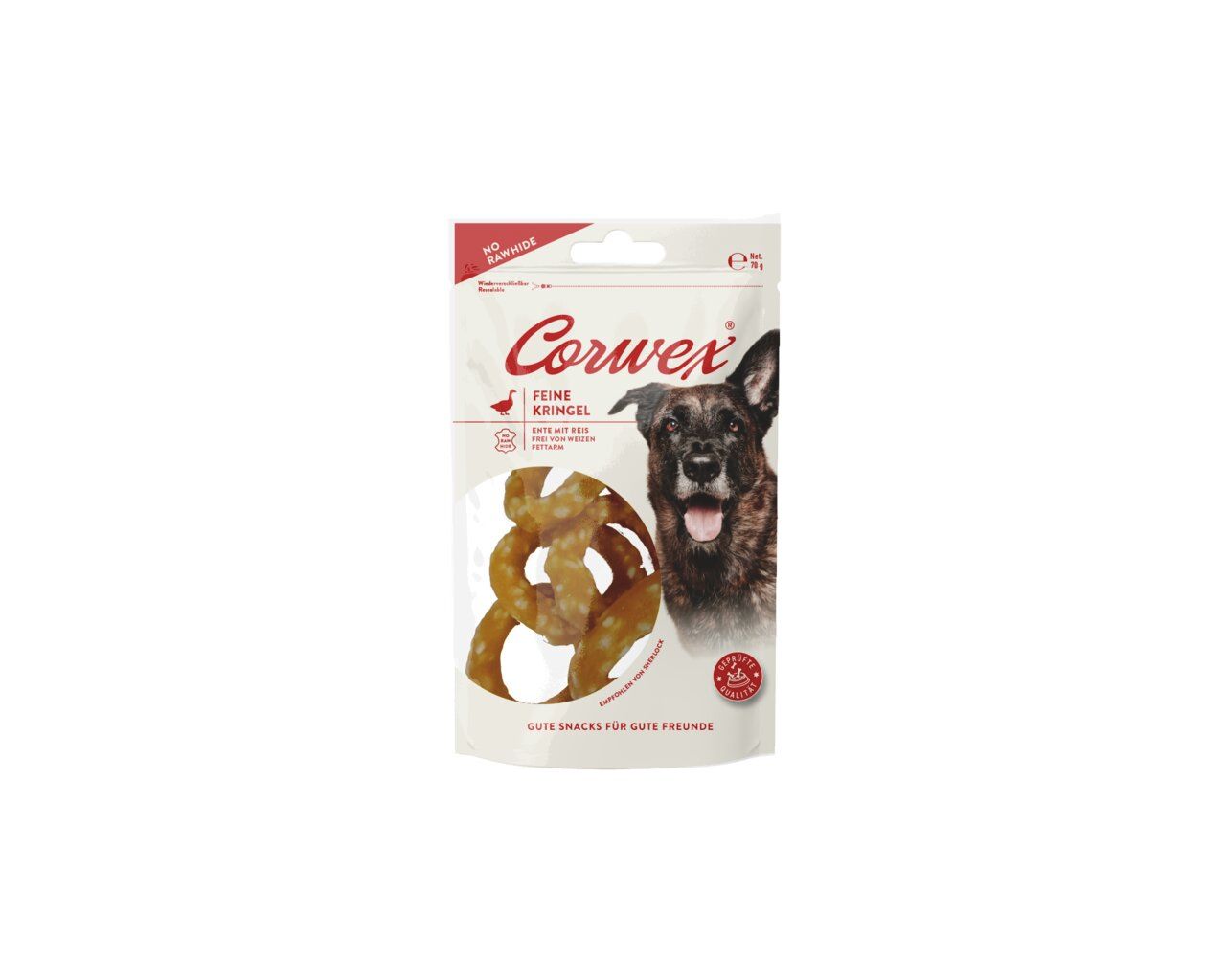 Corwex Kringel Ente mit Reis 70g Hundesnack