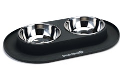Beeztees Dinnerset 2 x 500 ml für Hunde aus Silikon 40x24cm anthrazit