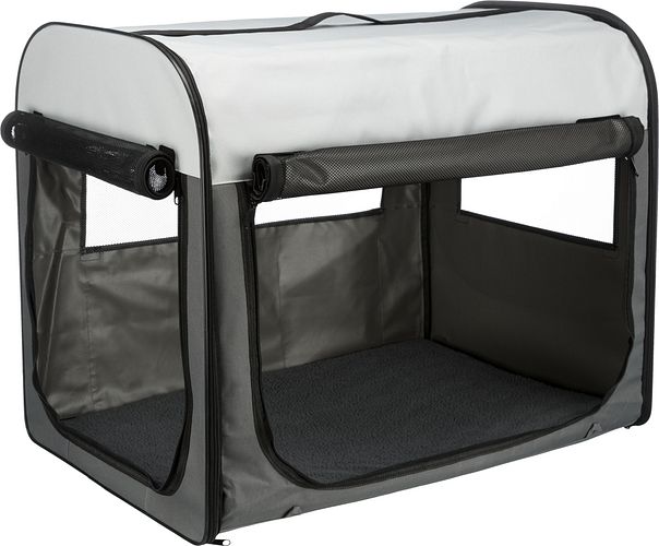 TRIXIE Hundebox Basic, dunkelgrau/hellgrau